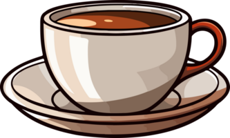 ai generiert Kaffee Tasse Clip Art Design Illustration png