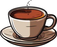 AI generated Coffee cup clipart design illustration png