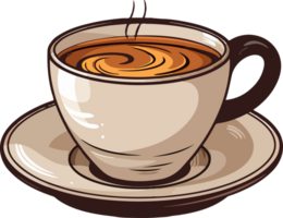 ai generado café taza clipart diseño ilustración png