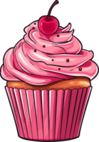 ai generato Cupcake clipart design illustrazione png