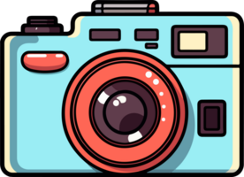 AI generated Photo camera clipart design illustration png