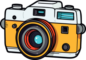 AI generated Photo camera clipart design illustration png