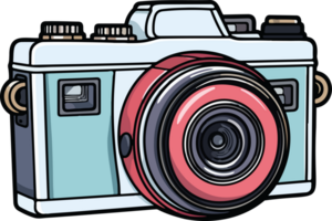 AI generated Photo camera clipart design illustration png