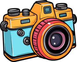 AI generated Photo camera clipart design illustration png