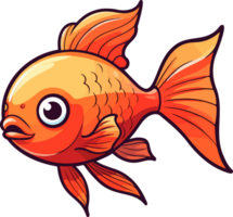ai generiert süß Fisch Clip Art Design Illustration png