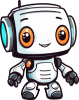 ai generado linda robot clipart diseño ilustración png