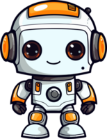 ai généré mignonne robot clipart conception illustration png