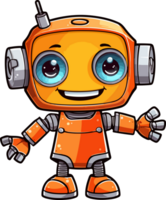 ai généré mignonne robot clipart conception illustration png