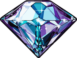 AI generated Diamond clipart design illustration png