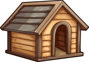 AI generated Dog house clipart design illustration png