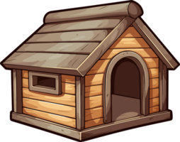 AI generated Dog house clipart design illustration png