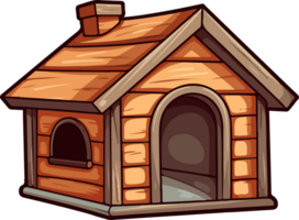 AI generated Dog house clipart design illustration png