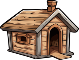 ai genererad hund hus ClipArt design illustration png