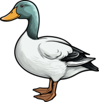 AI generated Duck clipart design illustration png