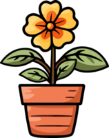 ai genererad blomma i pott ClipArt design illustration png