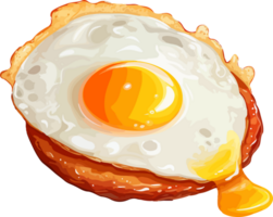 ai généré frit Oeuf clipart conception illustration png