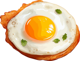 ai généré frit Oeuf clipart conception illustration png