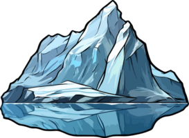 AI generated Mountain clipart design illustration png