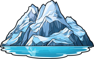 AI generated Mountain clipart design illustration png
