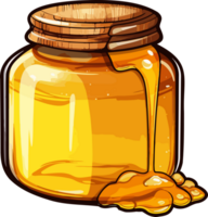 ai gegenereerd honing pot clip art ontwerp illustratie png