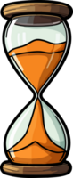 AI generated Hourglass clipart design illustration png
