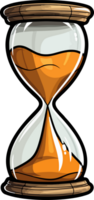 AI generated Hourglass clipart design illustration png