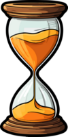 AI generated Hourglass clipart design illustration png