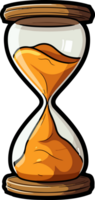 AI generated Hourglass clipart design illustration png