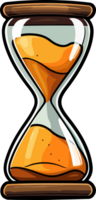 ai generado reloj de arena clipart diseño ilustración png