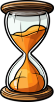 AI generated Hourglass clipart design illustration png