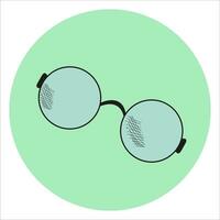 glasses for vision, sketch image. vector image, for stickers, posts