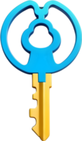 AI generated key icon png