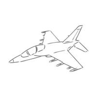 aircraft modeling vector sketch