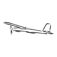 aircraft modeling vector sketch