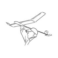 aircraft modeling vector sketch