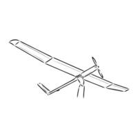 aircraft modeling vector sketch