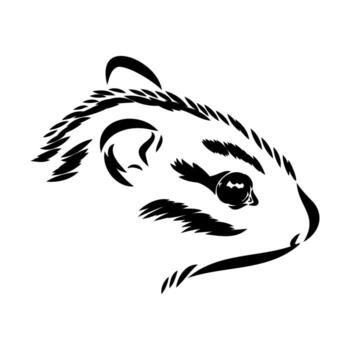 chipmunk vector sketch