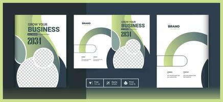 Corporate Business Brochure Cover Design Template in A4. Can be adapt to Bi fold Brochure, Annual Report, Magazine Cover, Poster, Business Presentation, Portfolio cover, Flyer, Booklet cover vector