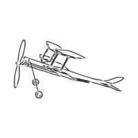 aeronave modelado vector bosquejo