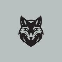 Wolf head vector logo design template. Wolf head vector logo design.