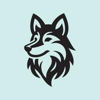 Wolf head vector logo, icon, emblem, template, illustration.