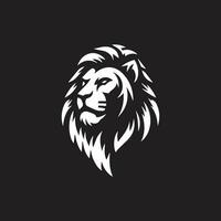 Lion head vector illustration isolated on black background for tattoo design