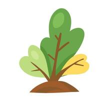 Flat Green Turnip And Beet Leaves Icon vector