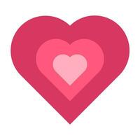 Heart valentine day beautiful decor icon vector