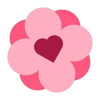 Flower aromatic gift for lovely girl icon vector