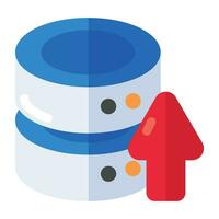 Perfect design icon of database upload vector