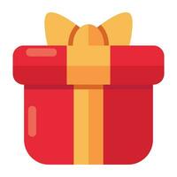 An icon design of gift box vector