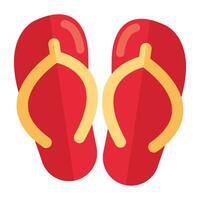 An icon design of flip flop isolated on white background vector