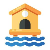 Flood icon in flat design isolated on white background vector