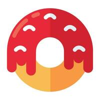 Trendy vector design of donut